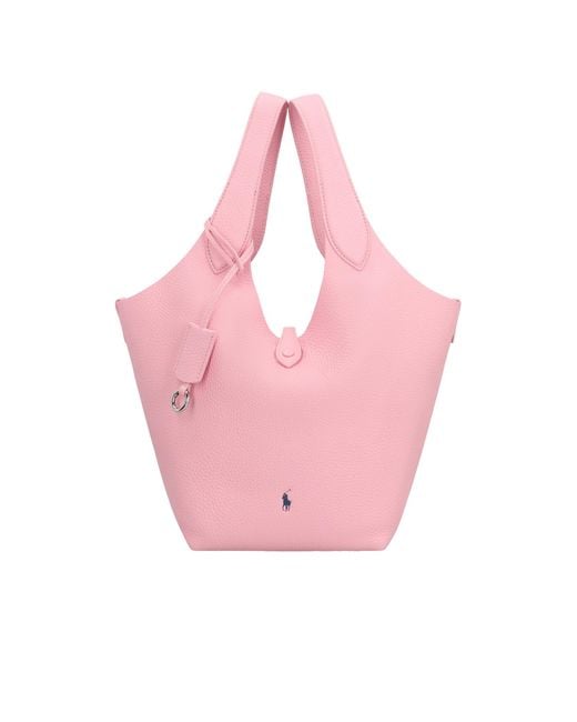 Polo Ralph Lauren Pink Polo Play Top Handle Bag