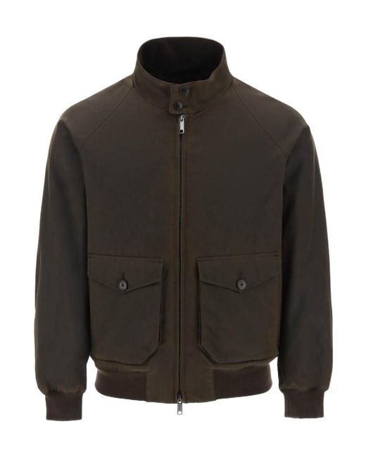 Baracuta Black Zipped Jacket for men
