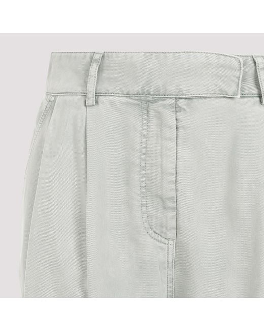 Giorgio Armani Gray Lyocell Palazzo Pants