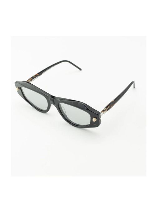 Kuboraum Black P15 Rectangle-Frame Sunglasses for men
