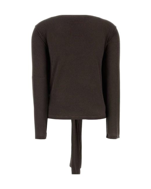 Uma Wang Black Stretch Modal Tibi T-Shirt