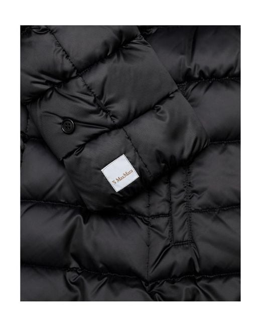 Max Mara Black Logo Details Down Jacket