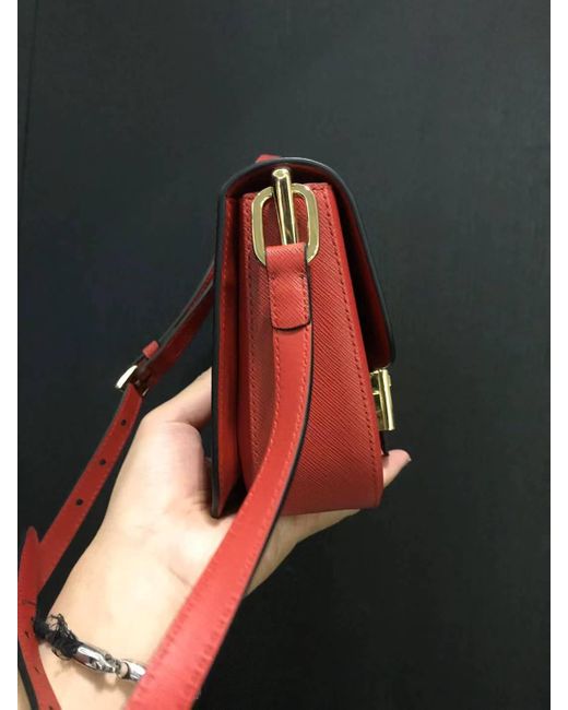 Prada Red Logo Shoulder Bag