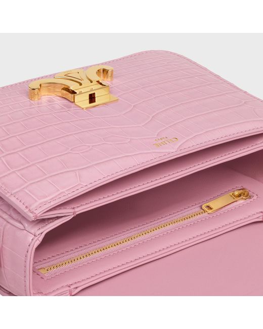 Céline Pink Teen Triomphe Flap Shoulder Bag