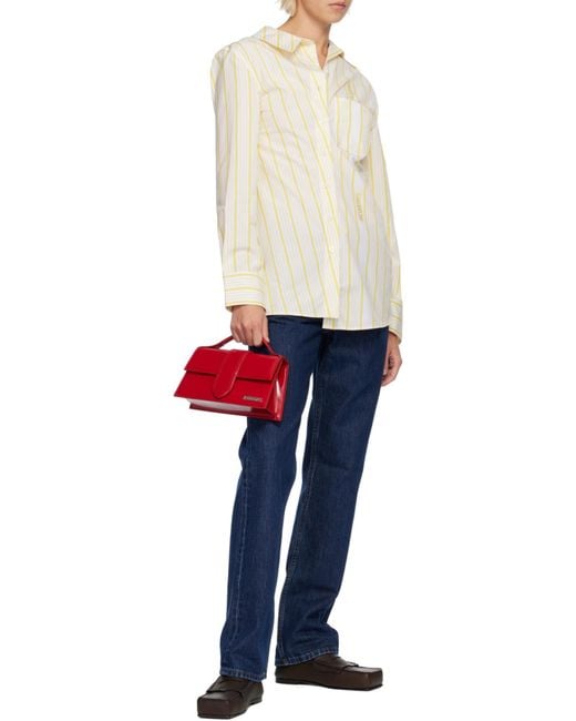 Jacquemus Red The Bambino Large Crossbody Bag