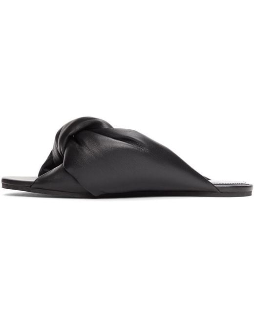 Balenciaga Black Drapy Sandals