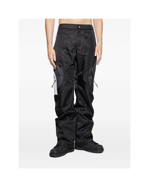 Casablanca Black Geometric Pattern Casual Pants for men