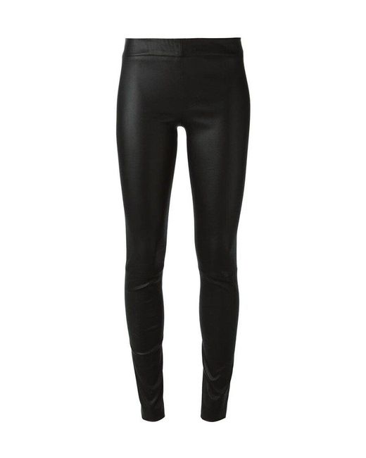 The Row Black Tight-Fitting High-Waist Pants