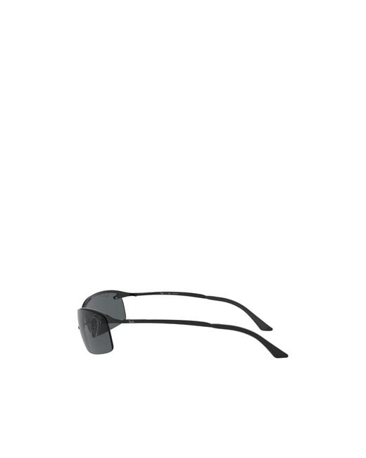 Ray-Ban White Rb 3183 Rectangular Sunglasses for men