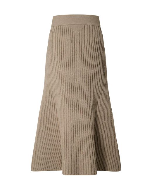 Bottega Veneta Natural Simple Middle Skirt