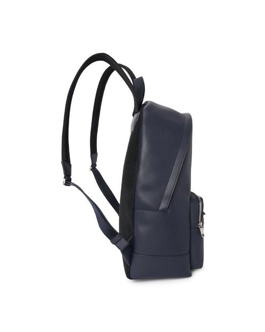 Bally Blue Zippered Backpack for men