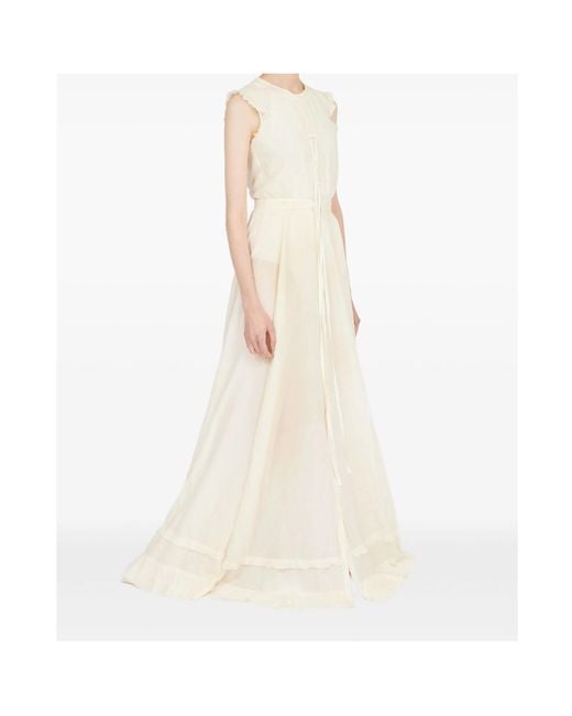 MM6 by Maison Margiela White Cotton Gown
