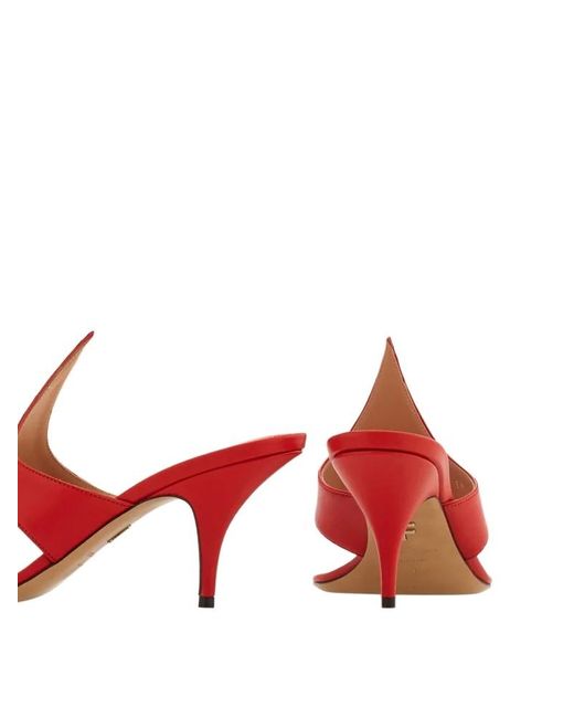 Ferragamo Red Ferragamo Thong Heel Sandals