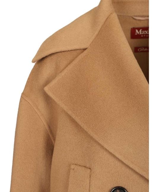 Max Mara Natural Studio Mstarca Double-Breasted Coat