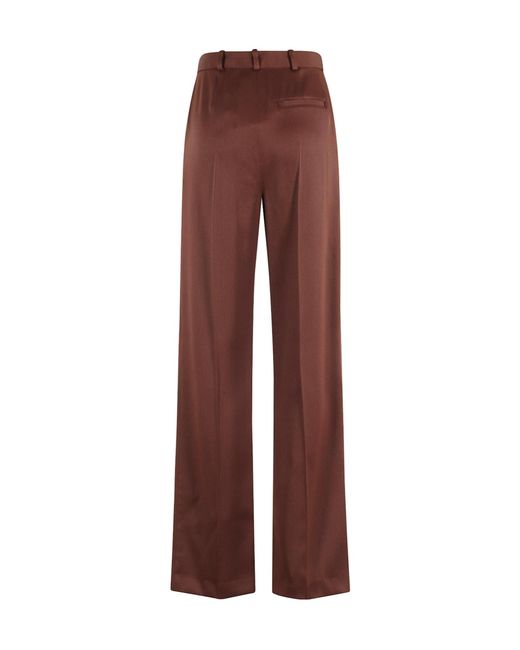 Loulou de Saison Red Garbo Straight-Leg Pants