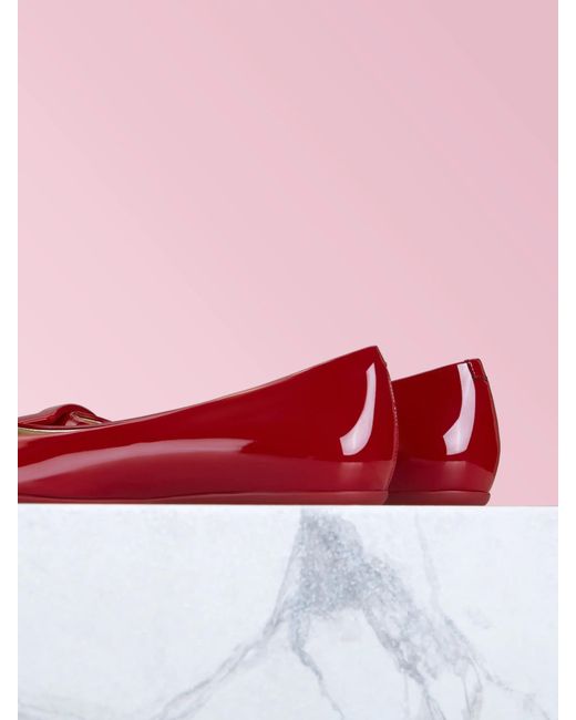 Roger Vivier Red Gommet Ballet Shoes