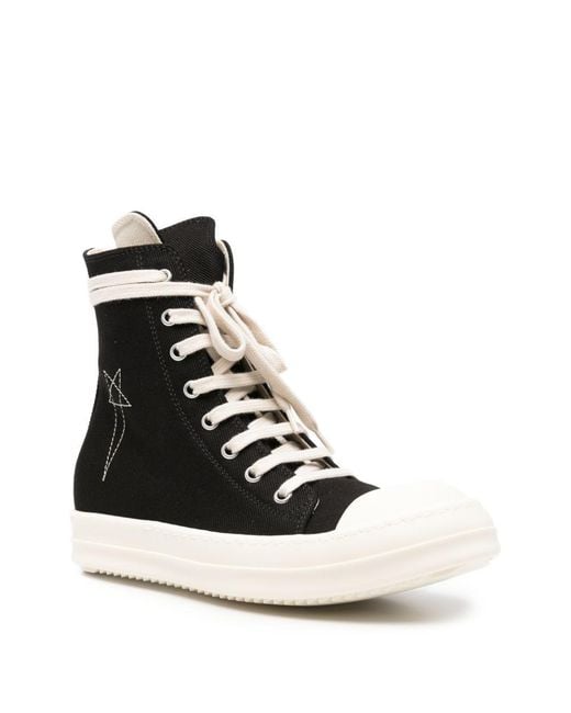 Rick Owens Black Tower Sneakers