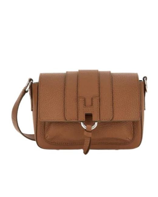 Hogan Brown Trend Flap Bag