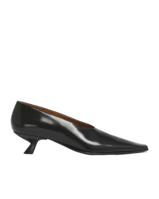 Marni Black Cindi Square-Toe Pumps