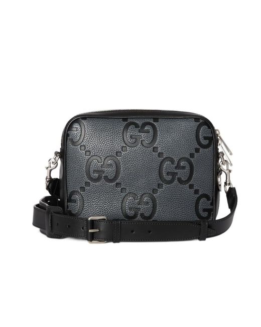 Gucci Black Gg Jumbo Small Crossbody Bag for men