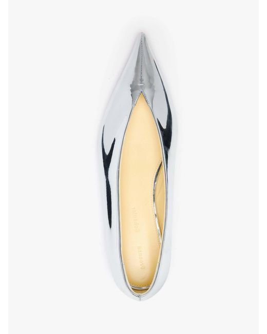 Proenza Schouler White Slash Pointed-Toe Flat Pumps