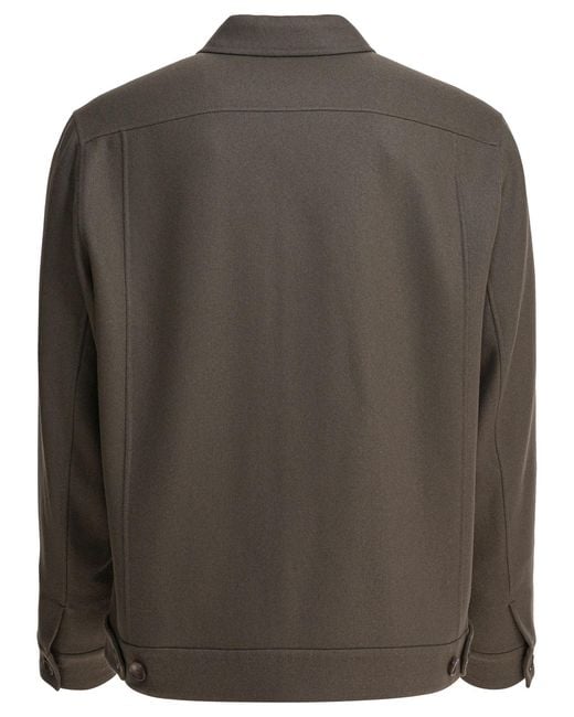 Vince Green Button-Front Patch-Pocket Jacket for men