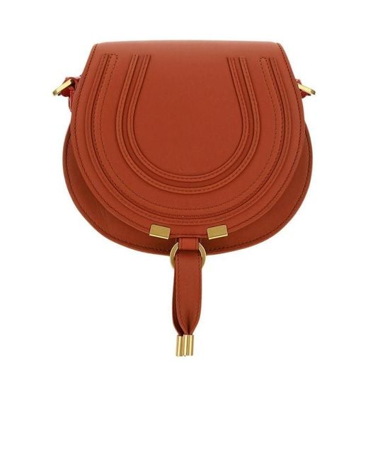 Chloé Brown Logo Shoulder Bag