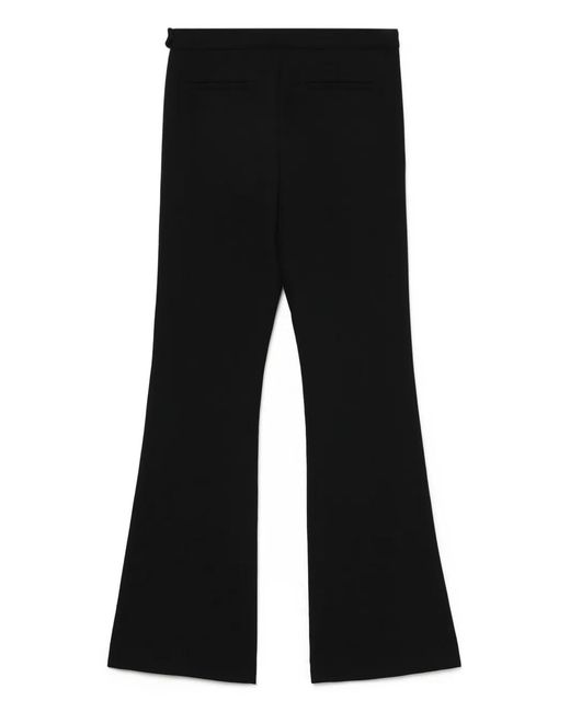 Low Classic Black Flared Trousers
