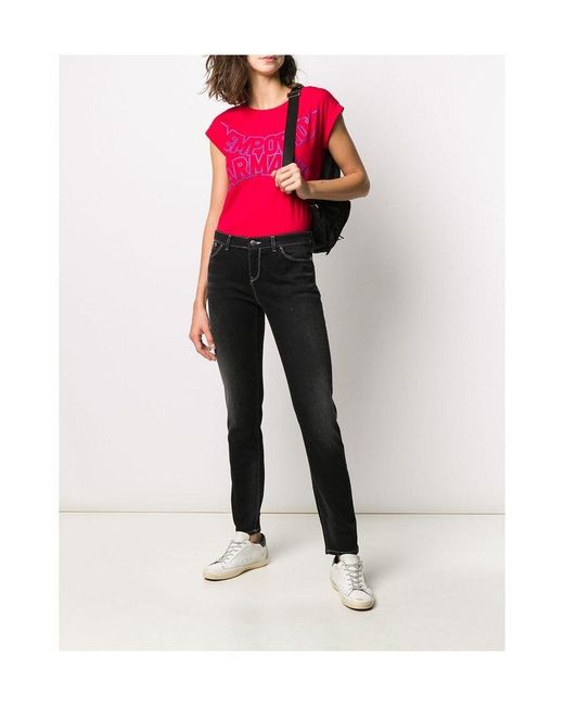 Emporio Armani Pink Logo T-Shirt