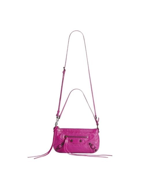 Balenciaga Pink Le City Zip Shoulder Bag