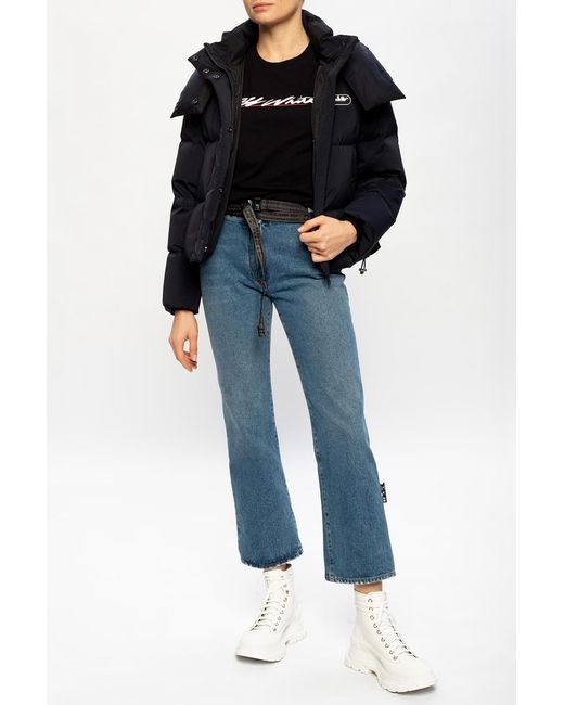 Off-White c/o Virgil Abloh Black Logo-Print T-Shirt