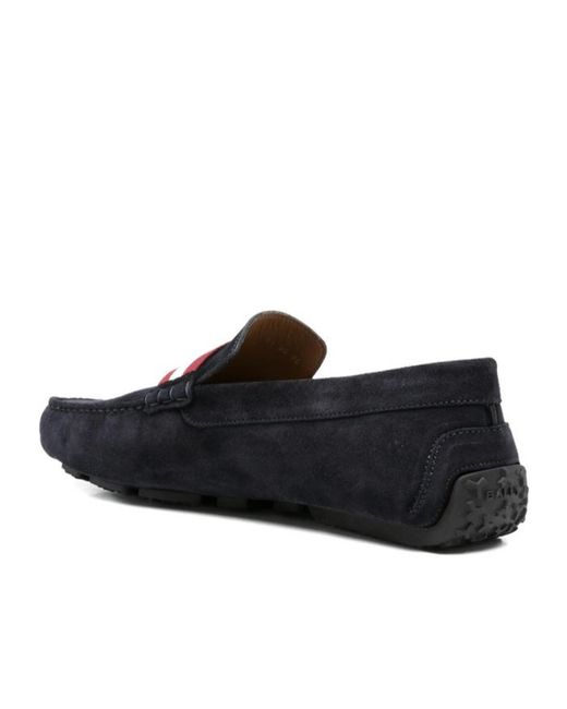 Bally Black Stripe-Detail Loafers for men