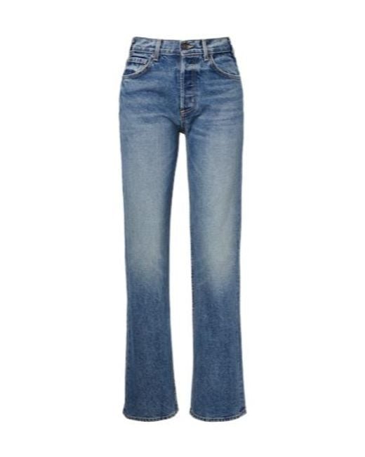 Nili Lotan Blue Briana Straight Jeans
