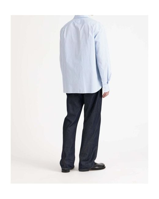 J.W. Anderson White Striped Shirt for men