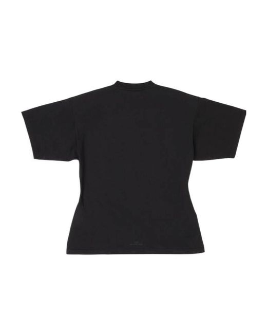 Balenciaga Black T-Shirt Hourglass Bb Medium Fit Da Donna