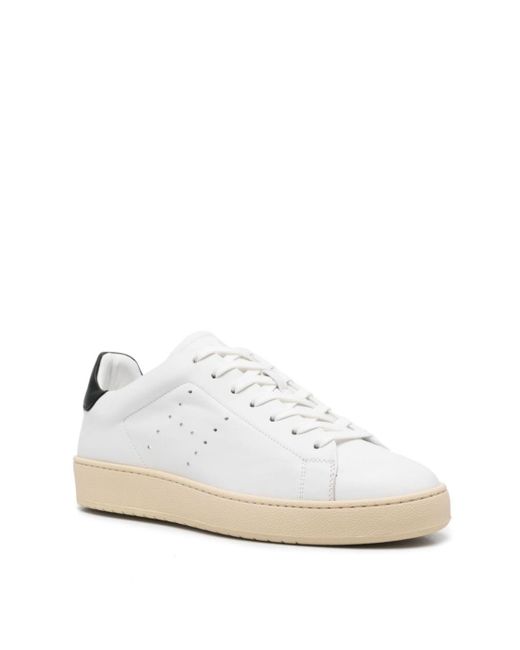 Hogan White H672 Lace-Up Sneakers for men