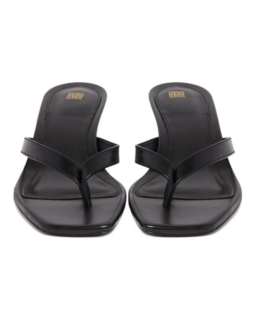 Totême  White Totême Flip Flop Heeled Sandals