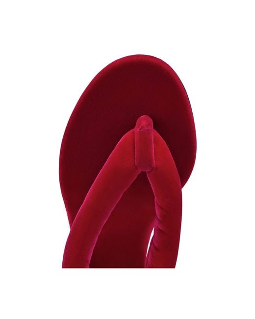 Alaïa Red Alaïa Heeled Thong Mules