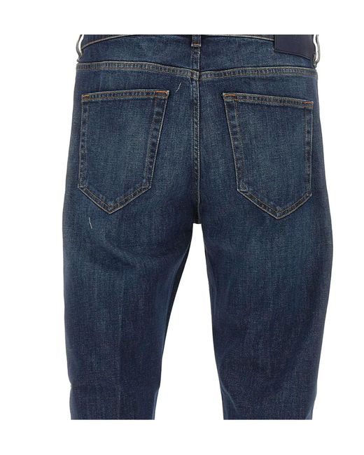 Pt Pantaloni Blue Straight-Leg Jeans for men