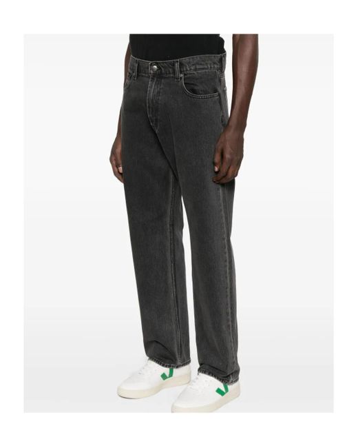 7 For All Mankind Gray Modern Straight Jeans for men