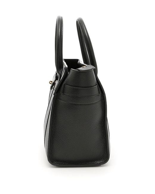 Mulberry Black Bayswater Zipped Small Tote Bag