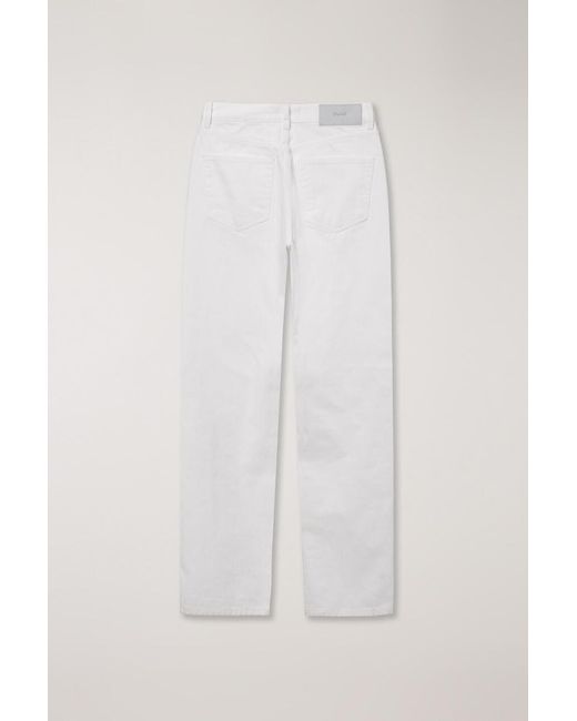DUNST White Straight-Leg Jeans