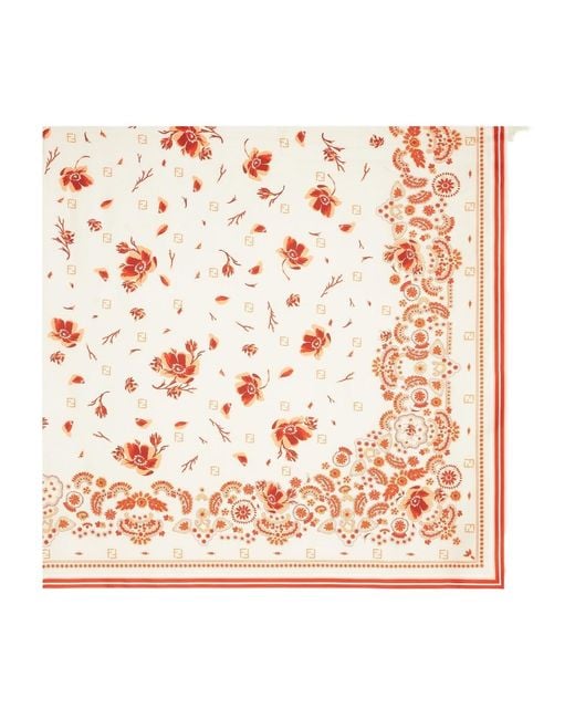 Fendi Pink Bandana Print Pareo