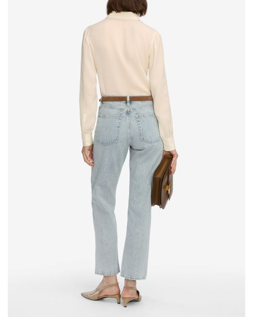 FRAME Gray The Hang Jeans