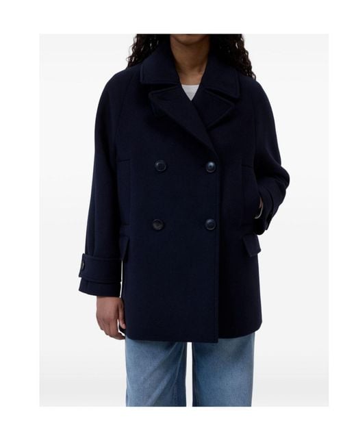 Closed Blue Caban Double-Breasted Jacket