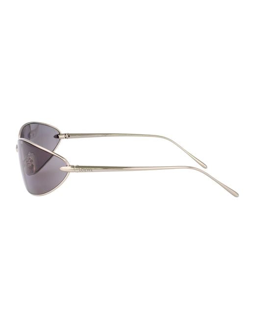 Loewe White Oval Frame Sunglasses