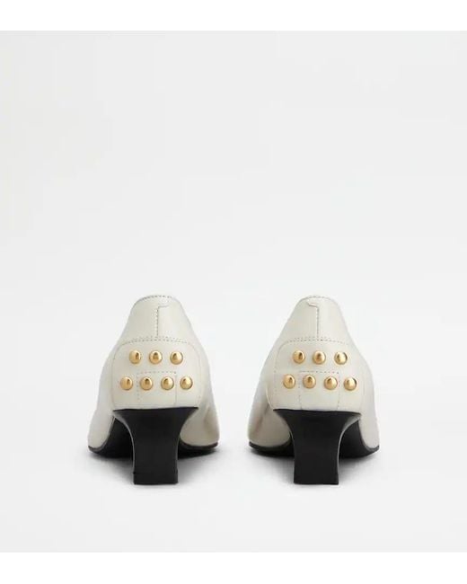 Tod's White Pumps