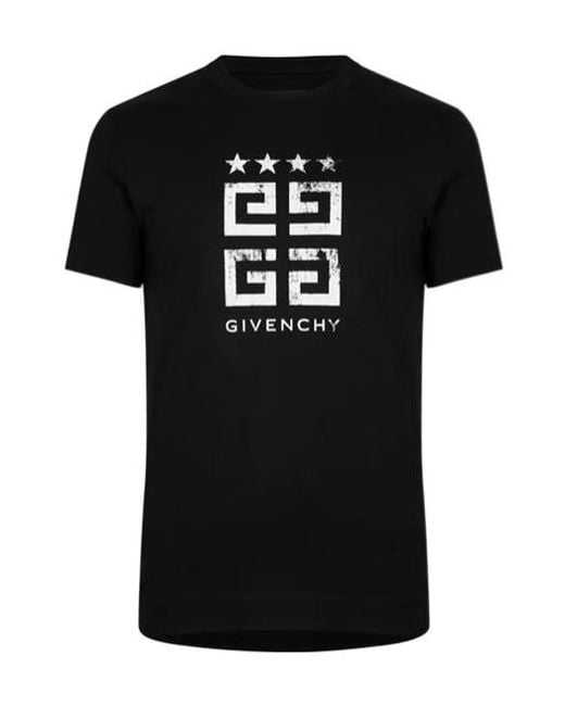 Givenchy Black Logo Crew Neck T-Shirt for men