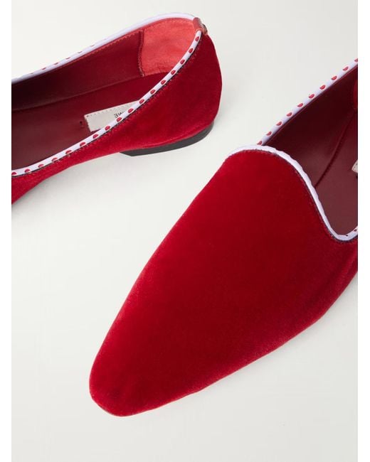 Totême Red Slip-On Loafers