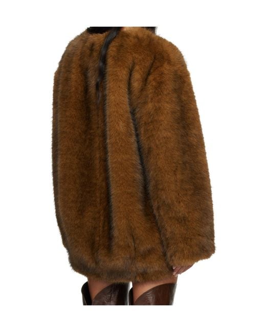 Isabel Marant Brown Aglae Faux Fur Casual Jacket